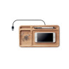 PORTAOGGETTI DA TAVOLO IN BAMBOO CON WIRELESS