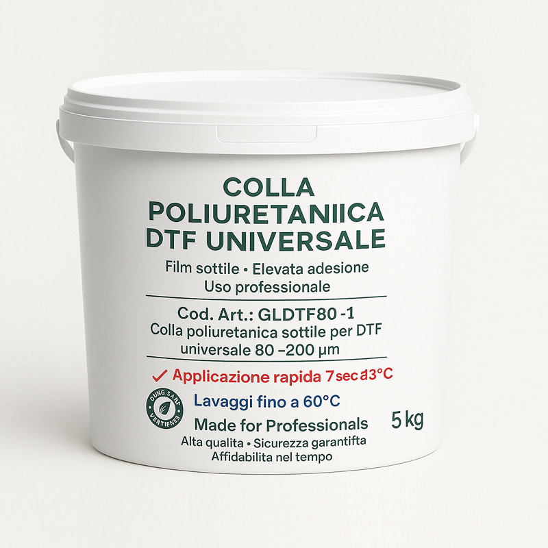 COLLA DTF PU SOTTILE 80/200 - CERT. OEKO PASS - KG 5