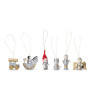 Set 6 decorazioni natalizie