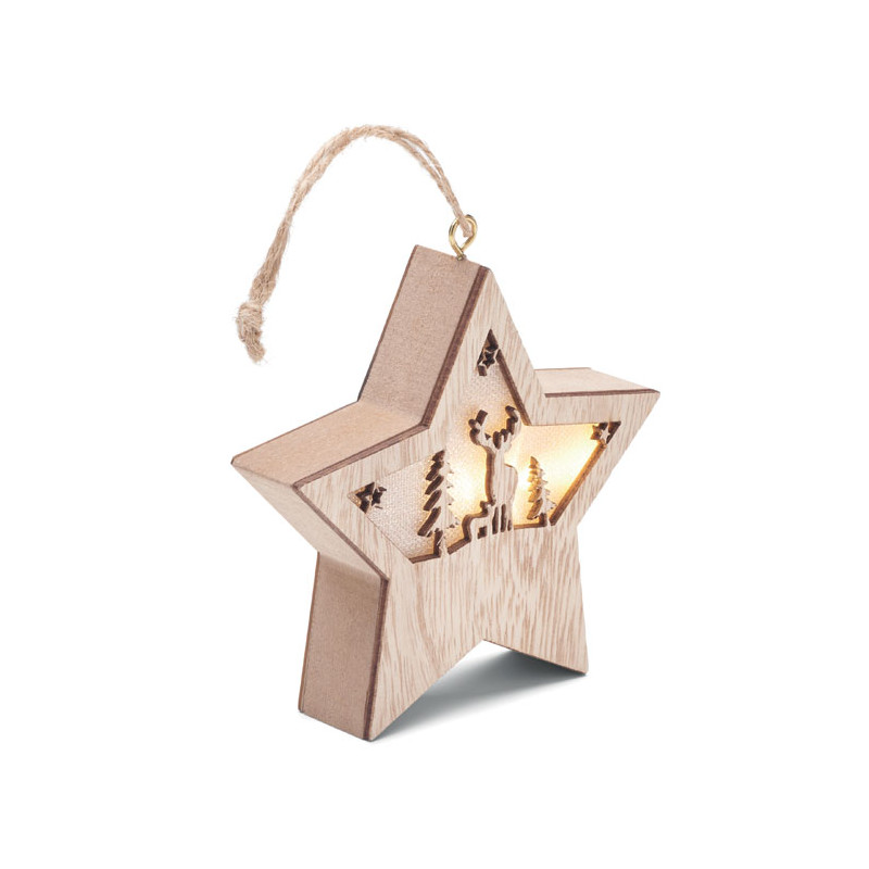 Stella in MDF con luce