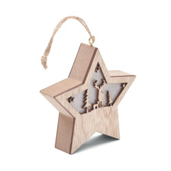 Stella in MDF con luce