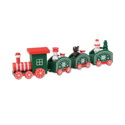Treno di Natale in legno