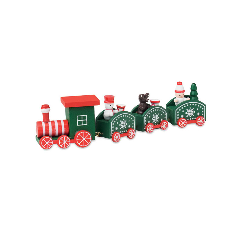 Treno di Natale in legno