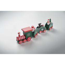 Treno di Natale in legno