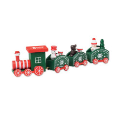 Treno di Natale in legno