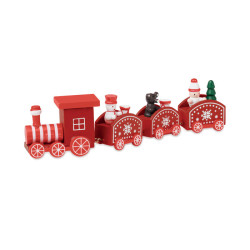 Treno di Natale in legno