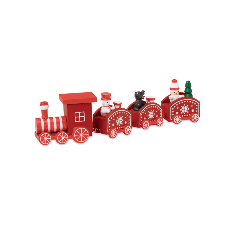 Treno di Natale in legno