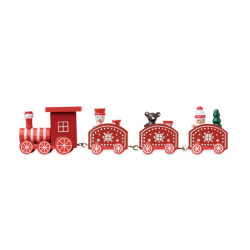 Treno di Natale in legno