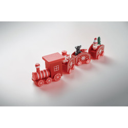 Treno di Natale in legno