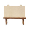 Gnomo su slitta di legno