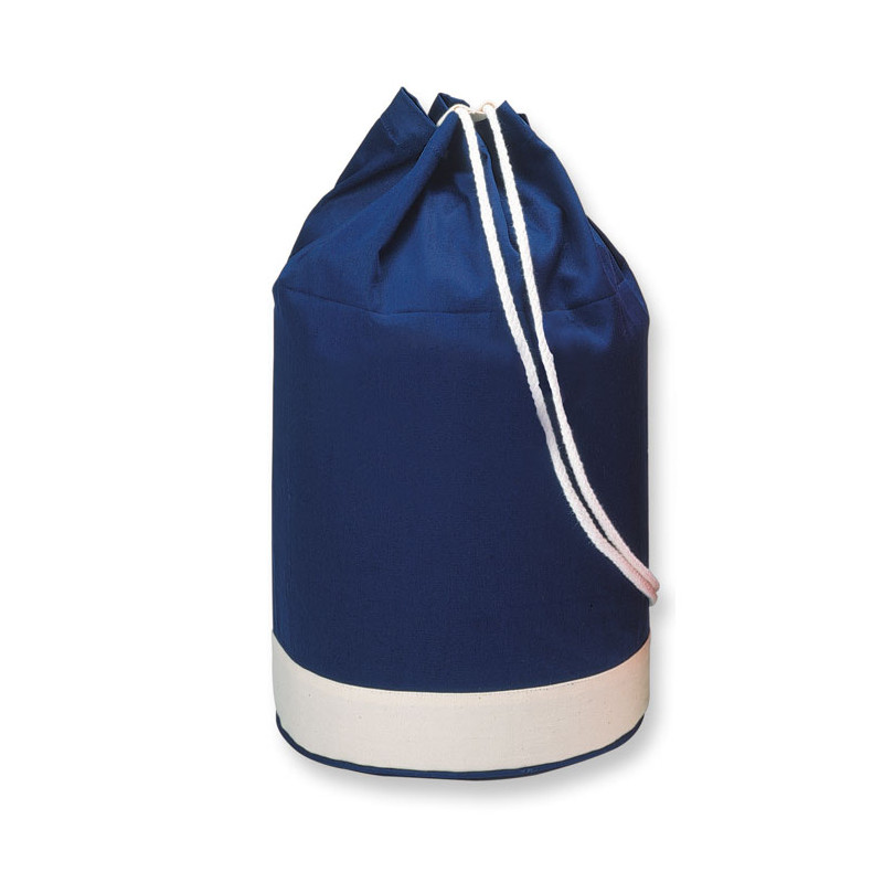 Sacca navy bicolore. In cotone