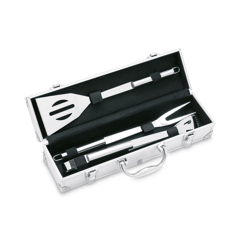 Valigetta con 3 strumenti BBQ