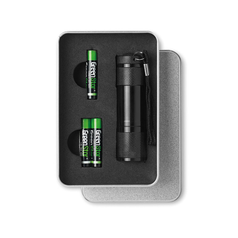 Torcia LED confezione latta