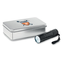 Torcia LED confezione latta