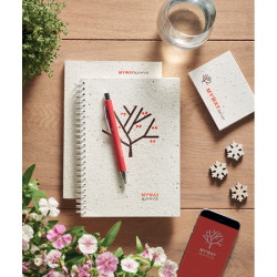 Notebook A5 in carta da semi