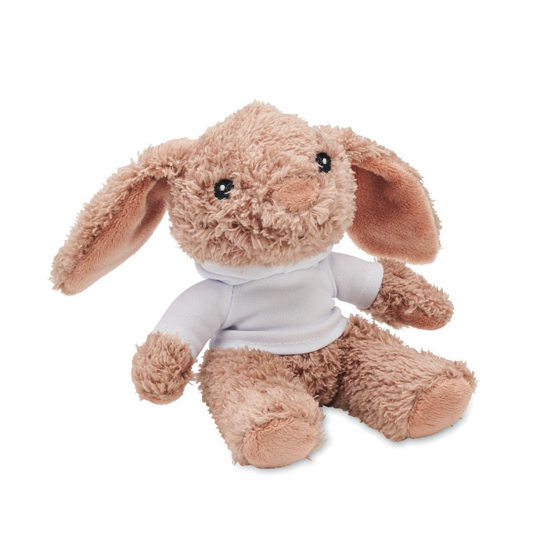 Peluche coniglietto con felpa