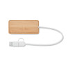 Hub USB a 3 porte in bamboo