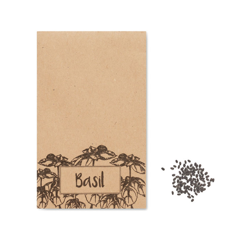 Semi di basilico in busta kraft