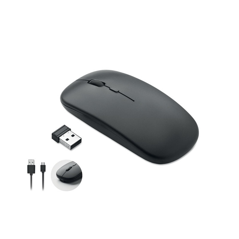Mouse wireless ricaricabile