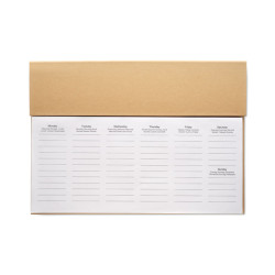 Agenda settimanale da tavolo