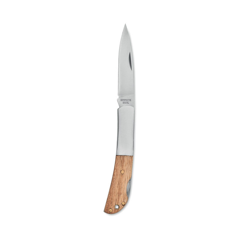 Coltello pieghevole in acacia