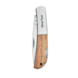 Coltello pieghevole in acacia