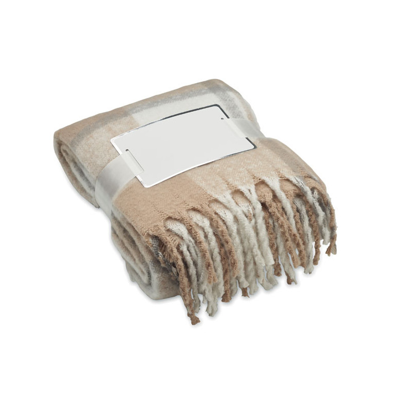 Coperta in mohair a scacchi
