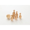 Mini set da bowling in legno di