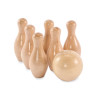 Mini set da bowling in legno di