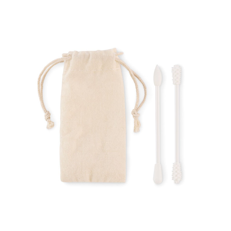 Set di bastoncini cotonati riut