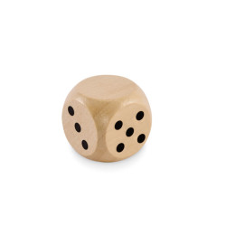 Dadi di legno Schima Ø 3 cm
