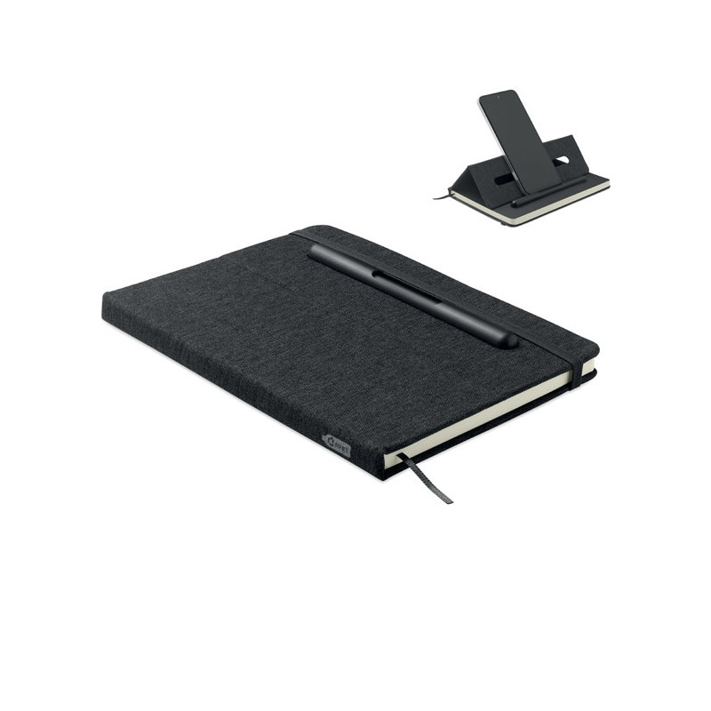 Notebook A5 con porta telefono