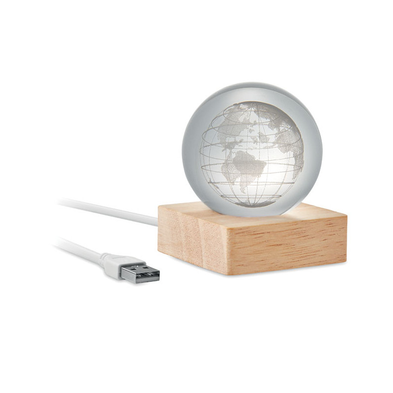 Palla di vetro a globo LED