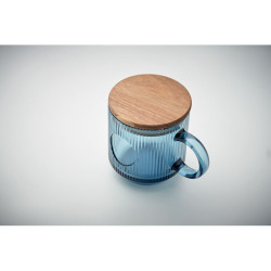 Tazza in vetro a coste da 300 m