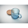 Tazza in vetro a coste da 300 m