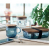 Tazza in vetro a coste da 300 m