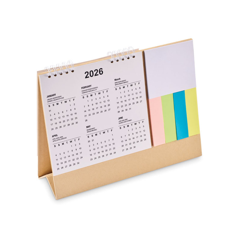 Calendario da tavolo con memopa