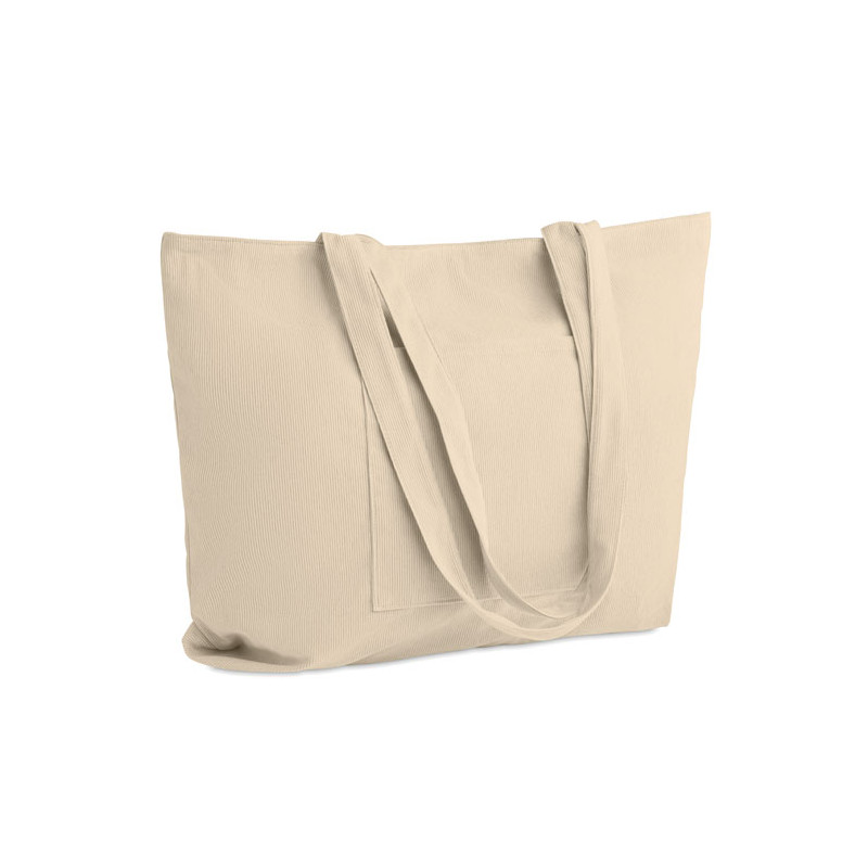 Shopper grande in velluto