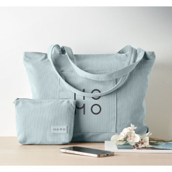 Shopper grande in velluto