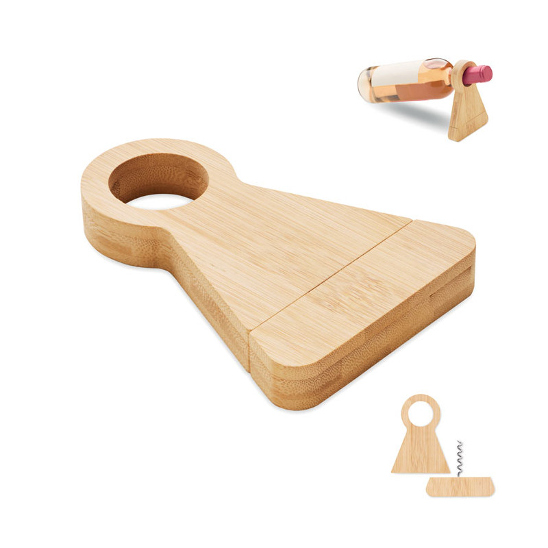 Portabottiglie in bamboo