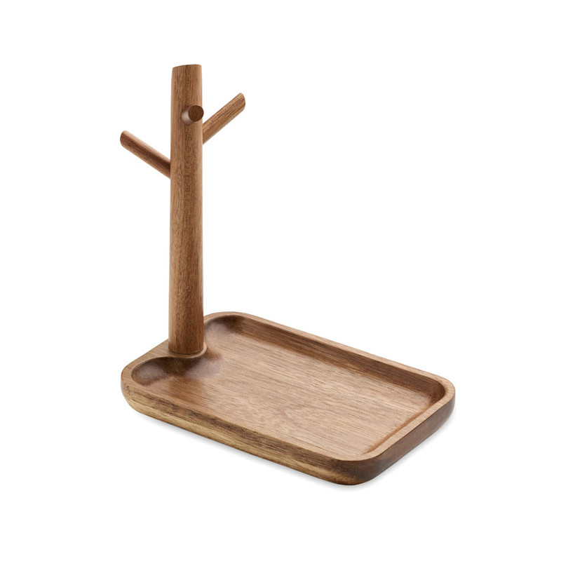 Portachiavi in legno d'acacia