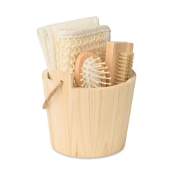 Set da bagno in cestino