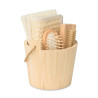 Set da bagno in cestino