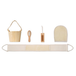 Set da bagno in cestino