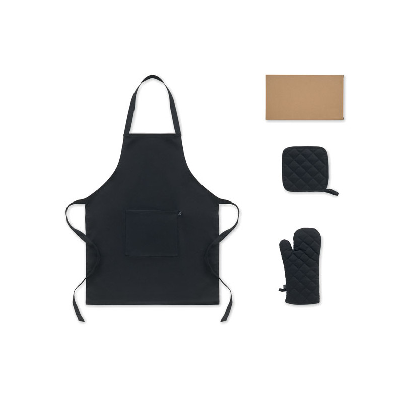 Set cucina in cotone riciclato