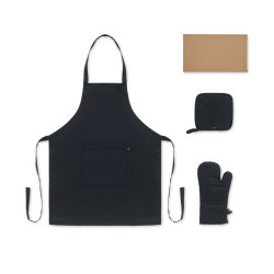 Set cucina in cotone riciclato