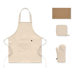 Set cucina in cotone riciclato