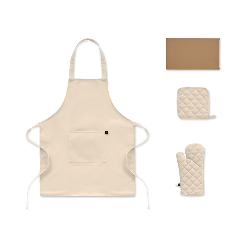 Set cucina in cotone riciclato