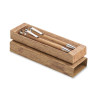 Set penna e matita in legno
