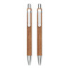 Set penna e matita in legno